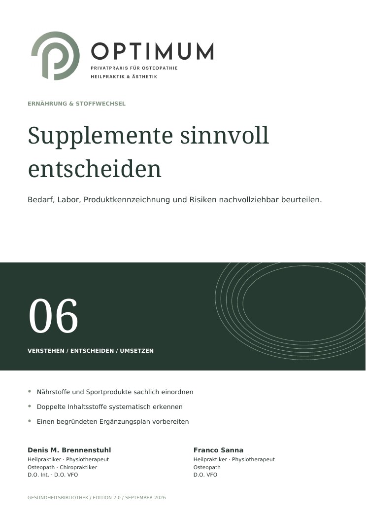 OPTIMUM supplemente Cover